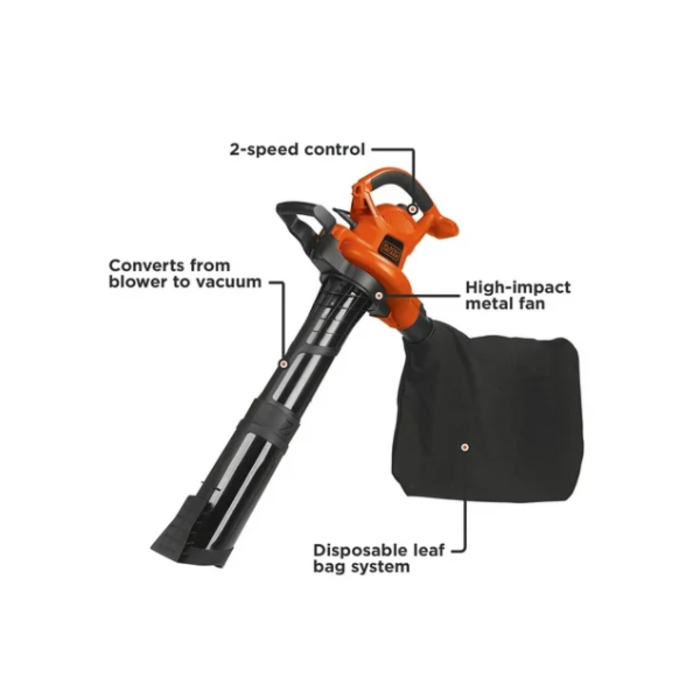 BLACK & DECKER IND5852 BLACK+DECKER LEAF BLOWER & LEAF VACUUM 12 114-4392401-4585055 #BV6000