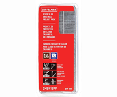 CRAFTSMAN HAR9533 18 GA BRAND NAIL PROJECT PACK # CMBN18PP