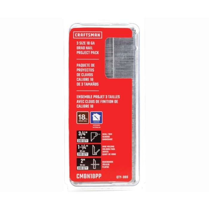CRAFTSMAN HAR9533 18 GA BRAND NAIL PROJECT PACK # CMBN18PP