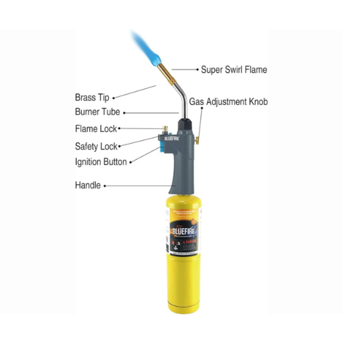 BLUEFIRE HAR9532 BLUEFIRE PROPANE TORCH KIT #BTS-8090