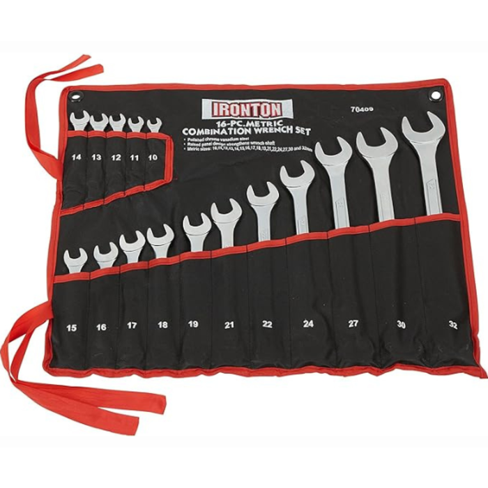 IRONTON HAR9485 IRONTON COMBINATION WRENCH - 16PCS METRIC - 70409