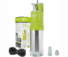 G GREEN EXPERT HAR9479 1HP SUB WATER PUMP HIGH PRESSMAX HEAD 150FT 1800GPH 203660