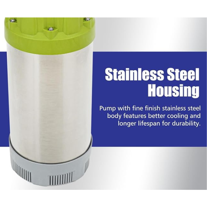 G GREEN EXPERT HAR9479 1HP SUB WATER PUMP HIGH PRESSMAX HEAD 150FT 1800GPH 203660