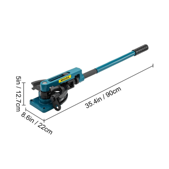 VEVOR HAR9477 VEVOR MANUAL PIPE TUBE BENDER- 3/8 - 1" 7 DIES #SWG-25 25KG