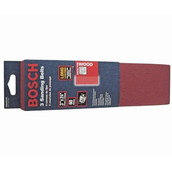 BOSCH HAR9374 SANDING BELTS - 3"X24" - 60 COARSE - SB5R060