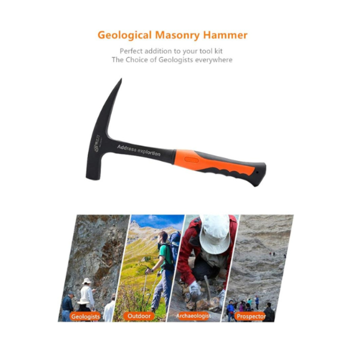 HAR9364 ROCK PICK - 28 OZ GEOLOGICAL HAMMER 11.4" CHUMA