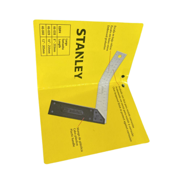 STANLEY HAR8017 12'' BASIC TRY SQUARE 305MM 46-040