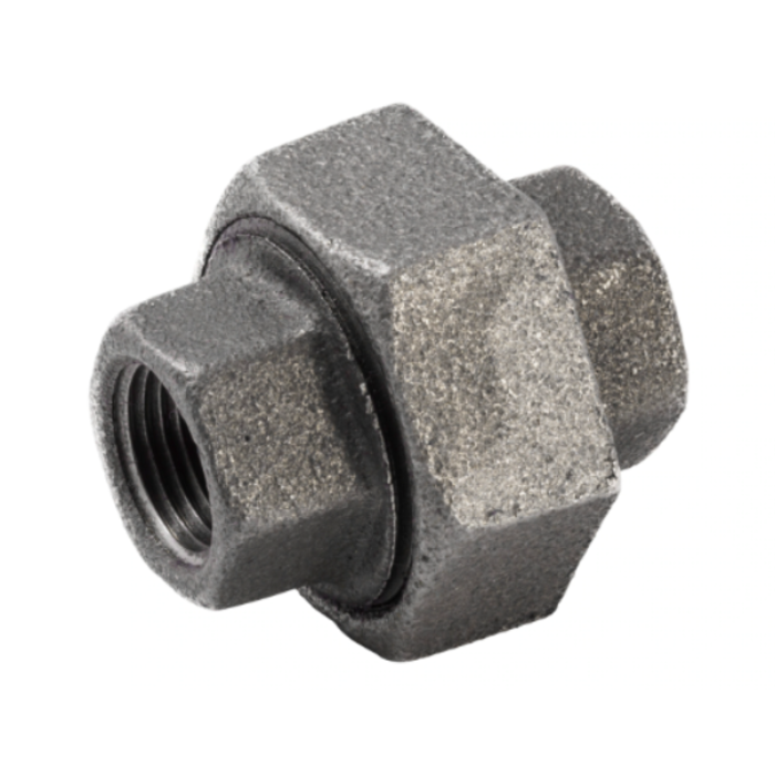 HAR7392 3/8 CONICAL UNION BLACK IRON