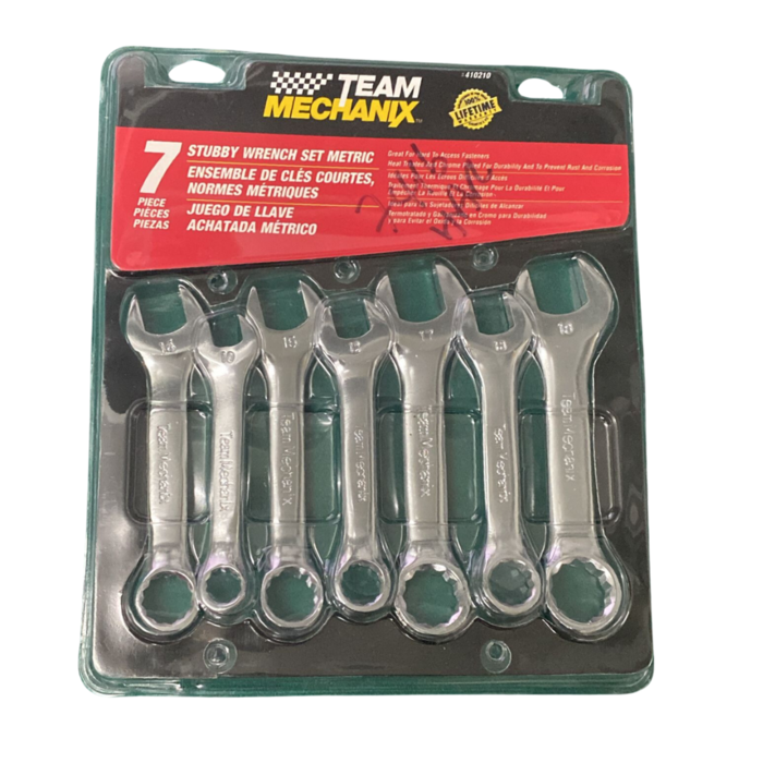 HAR7416 WRENCH/STUBBY METRIC 7PCS