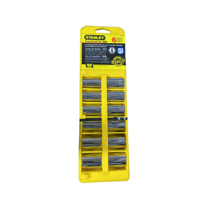 STANLEY HAR7123 SOCKET/DEEP-METRIC 6PC 94-966