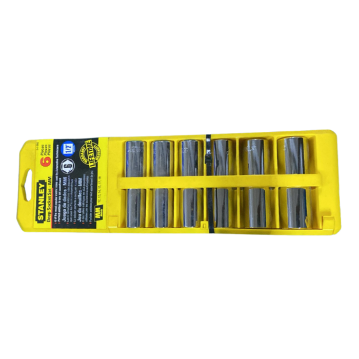 STANLEY HAR7123 SOCKET/DEEP-METRIC 6PC 94-966