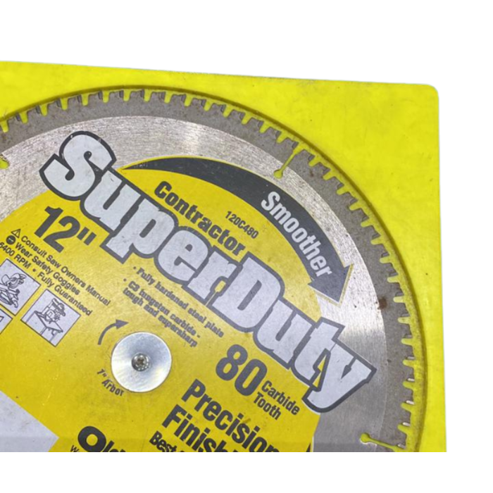 HAR7179 BLADE/CIRCLE SAW 12" 80T 1-WNR