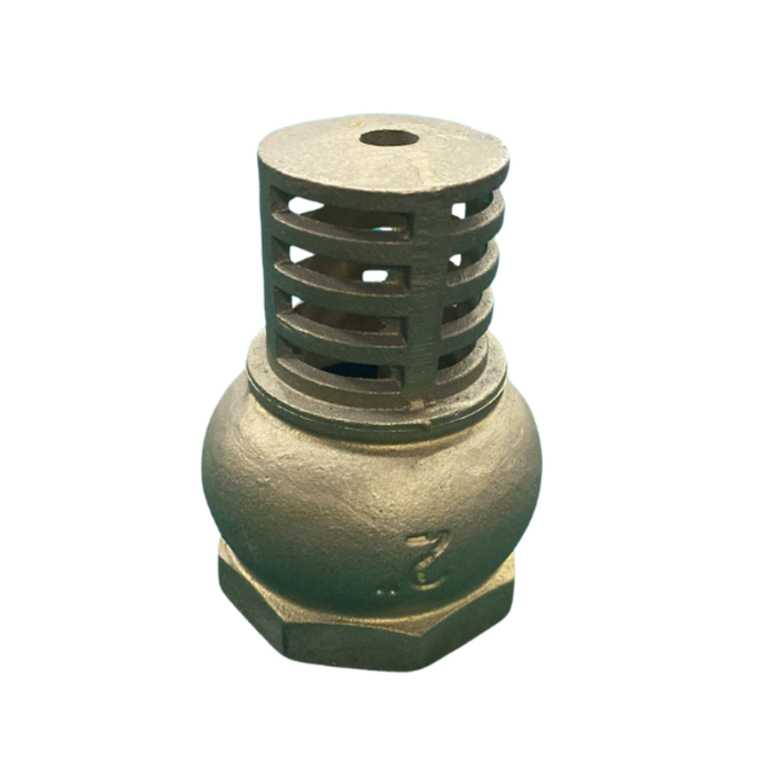 HAR7102 VALVE/FOOT- BRASS 2"