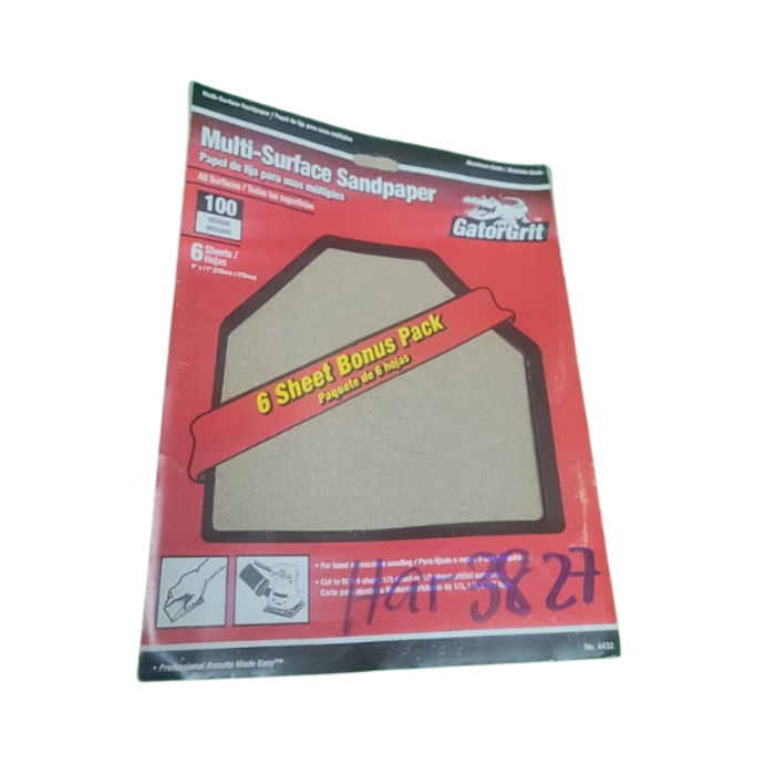 GATOR HAR3827 PAPER/SAND#100 GRITS 9 X11---WNR