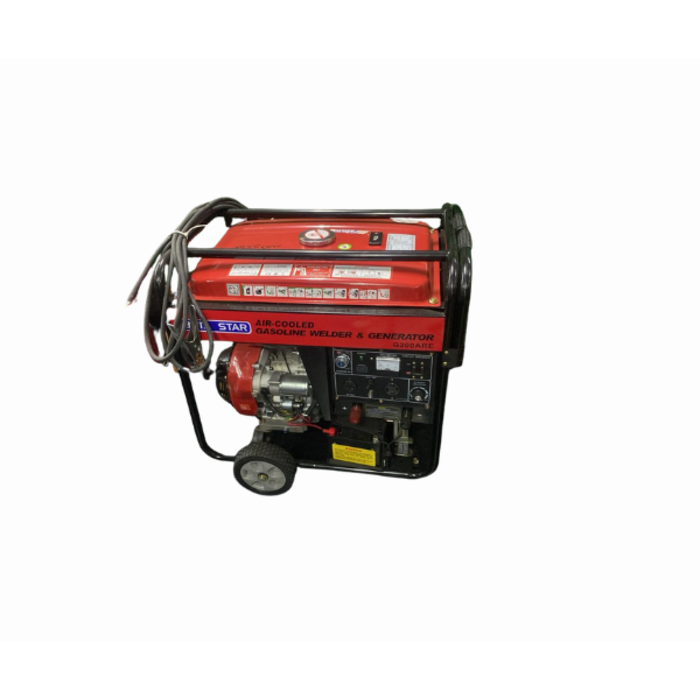 BETA STAR IND5850 6KW WELDER GENERATOR GASOLINE WITH CABLE, ELECTRIC