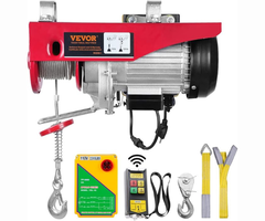 VEVOR VEVOR 2200 LBS 1600W 110V ELECTRIC HOIST WITH 328FT WIRELESS REMOTE CONTROL, 40FT SINGLE CABLE LIFTING HEIGHT #1458350 (IND5878)