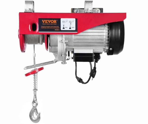 VEVOR VEVOR 2200 LBS 1600W 110V ELECTRIC HOIST WITH 328FT WIRELESS REMOTE CONTROL, 40FT SINGLE CABLE LIFTING HEIGHT #1458350 (IND5878)