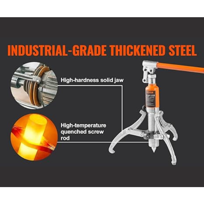 VEVOR IND5880//VEVOR HYDRAULIC GEAR PULLER, 5 TON MAX CAPACITY. WHEEL BEARING PULLING SEPARATOR