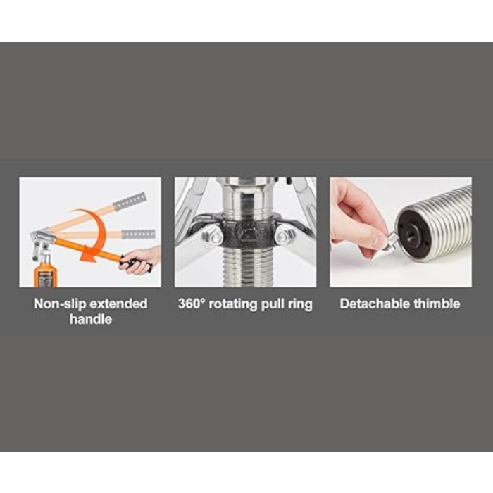 VEVOR IND5880//VEVOR HYDRAULIC GEAR PULLER, 5 TON MAX CAPACITY. WHEEL BEARING PULLING SEPARATOR