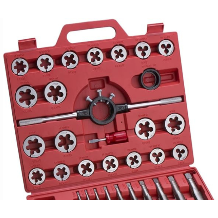 HAR9553- 51-PIECE TOMMARS M6-M24 JUMBO TAP AND DIE SET-METRIC / # K1L95844