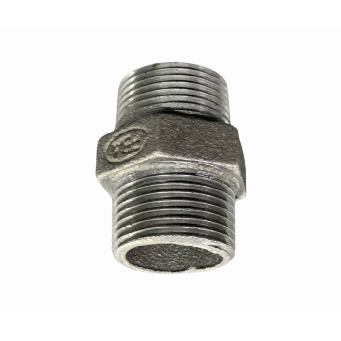 HAR9019 BLACK IRON PIPE HEX NIPPLE 1" SIZE 2" LENGTH