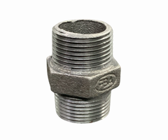 HAR9019 BLACK IRON PIPE HEX NIPPLE 1" SIZE 2" LENGTH