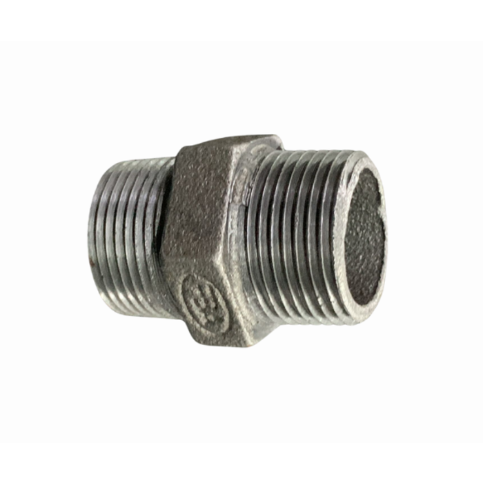 HAR9019 BLACK IRON PIPE HEX NIPPLE 1" SIZE 2" LENGTH