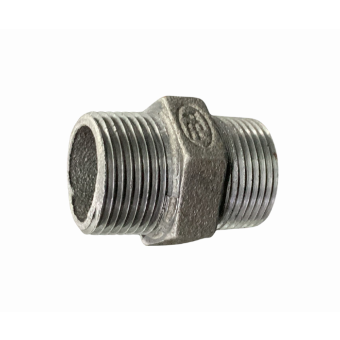 HAR9019 BLACK IRON PIPE HEX NIPPLE 1" SIZE 2" LENGTH