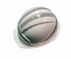 HAR9641//SAFETY HELMET WHITE COLOR WITH REFLECTOR