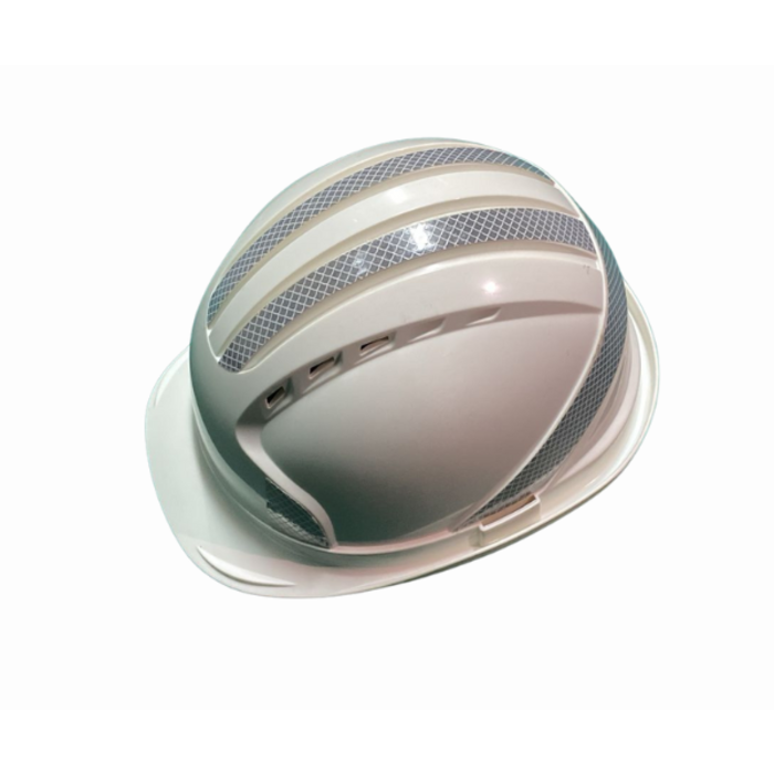 HAR9641//SAFETY HELMET WHITE COLOR WITH REFLECTOR