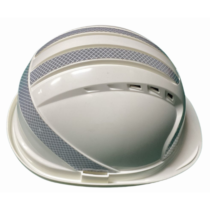 HAR9641//SAFETY HELMET WHITE COLOR WITH REFLECTOR