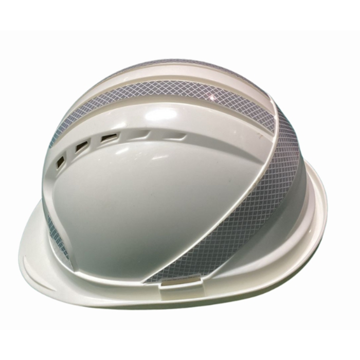 HAR9641//SAFETY HELMET WHITE COLOR WITH REFLECTOR