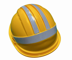 HAR9643//SAFETY HELMET YELLOW COLOR WITH REFLECTION