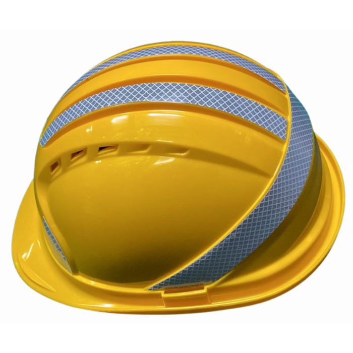 HAR9643//SAFETY HELMET YELLOW COLOR WITH REFLECTION
