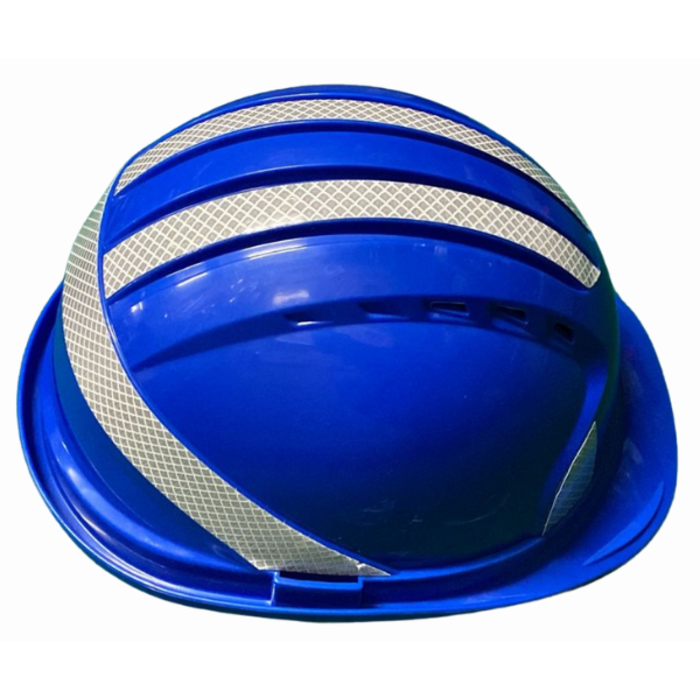 HAR9642//SAFETY HELMET BLUE COLOR WITH REFLECTOR