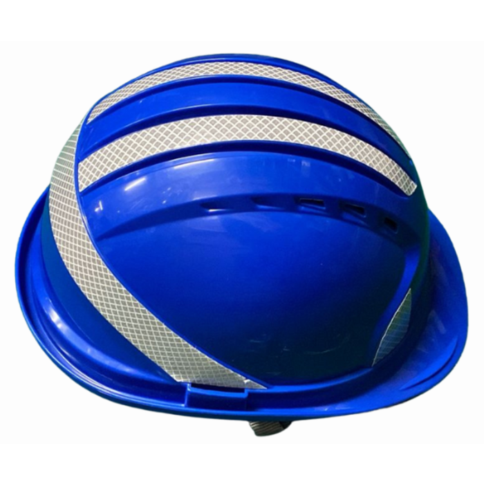 HAR9642//SAFETY HELMET BLUE COLOR WITH REFLECTOR