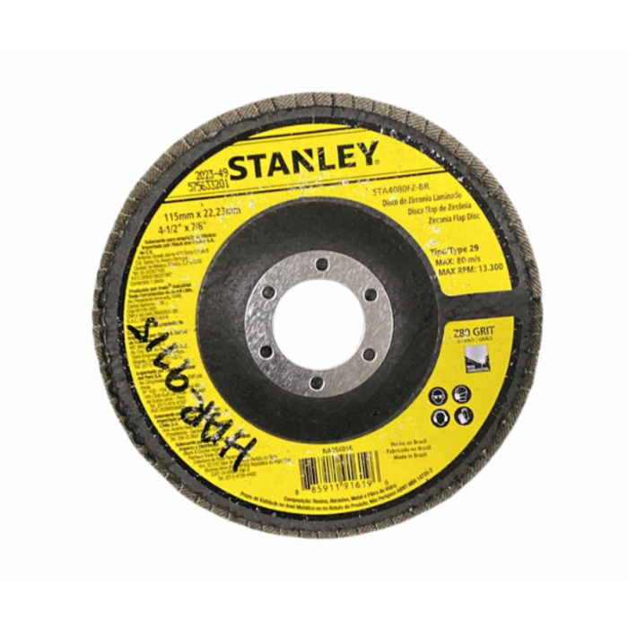 STANLEY HAR9715/F DISC STANLEY 4-1/2"X7/8" Z80 FB /PT# STA4080FZ-BR