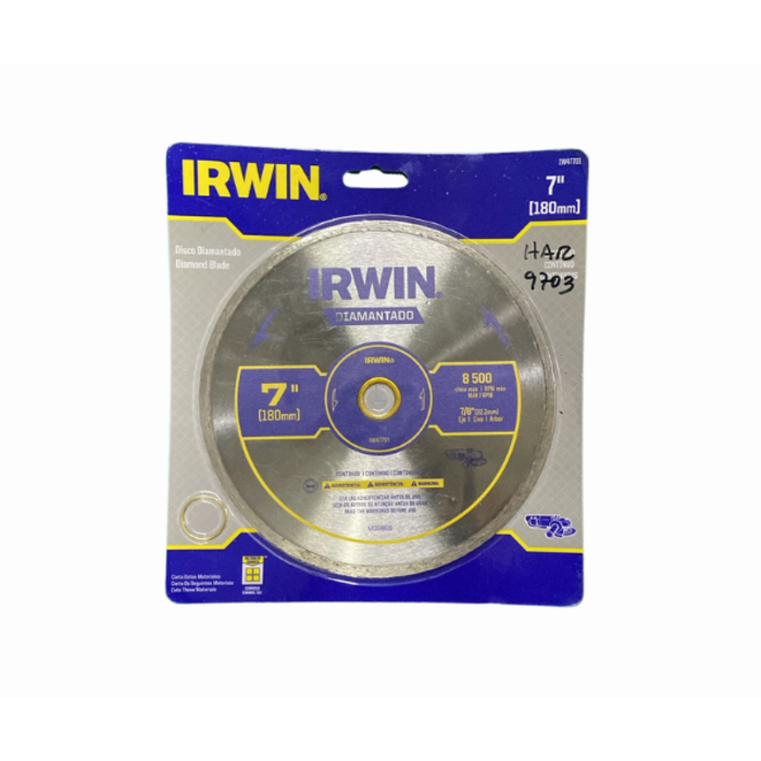 IRWIN TOOLS HAR9703/ DIAMOND BLADE CONTINUOUS 7X7/8 /PT#IW47701