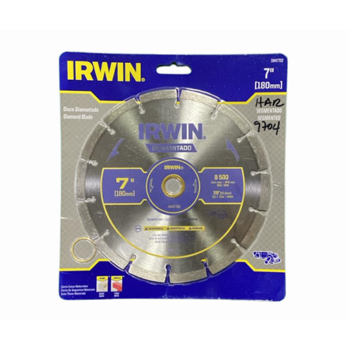IRWIN TOOLS HAR9704/ DIAMOND BLADE SEGMENTED 7X7/8 /PT#IW47702