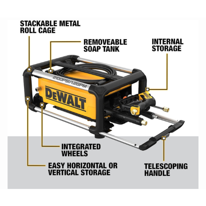 DEWALT IND5903/  2100 MAX PSI 1.2GPM 13 AMP ELECTRIC PRESSURE WASHER 2100PSI/PT#DWPW2100