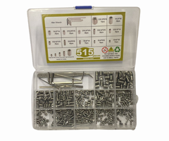 VEH24485/26 SIZE IMPERIAL + SAE SET SCREW ASSORTMENT 515PC