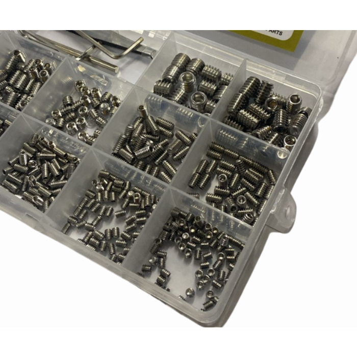 VEH24485/26 SIZE IMPERIAL + SAE SET SCREW ASSORTMENT 515PC