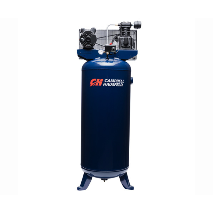 CAMPBELL HAUSFELD IND5905/ 60 GALLON 3.7 HP COMPRESSOR  #VT6195 10.2 CFM 90 PSI 230VOLTS, 15.7 AMP 60 HZ