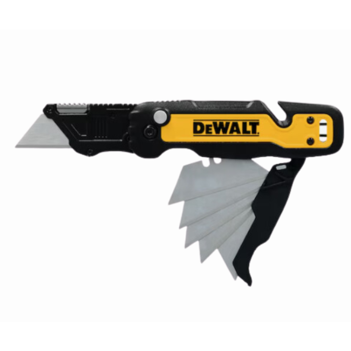 DEWALT HAR9740/ DW PUSH FLIP FOLDING UTILITY KNIFE W/BLADES #DWHT10992