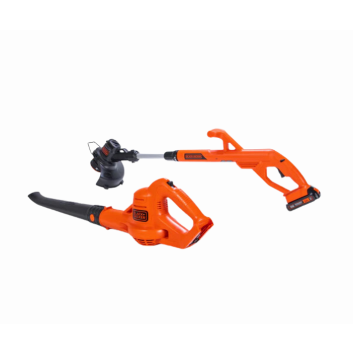 BLACK & DECKER IND5916/ 20V MAX 2 BATTERY-10" STRING TRIMMER & SURFACE SWEEPER COMBO KIT