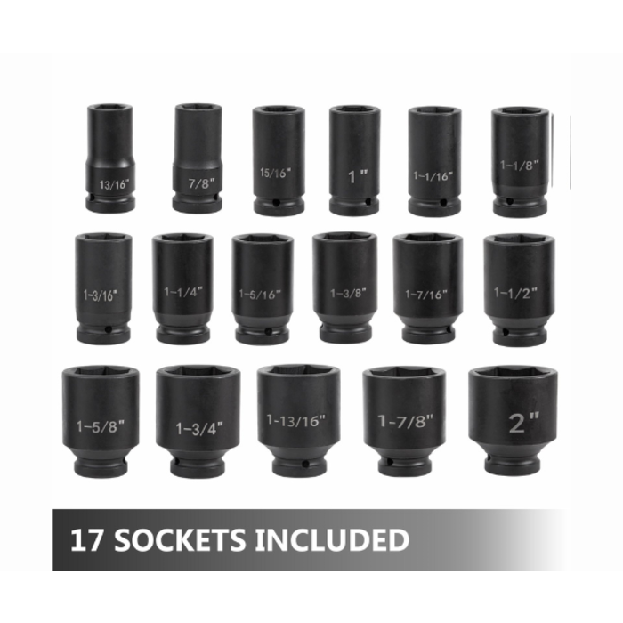 VEVOR HAR9738/ VEVOR IMPACT SOCKET SET 3/4 INCHES 22PCS