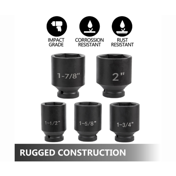 VEVOR HAR9738/ VEVOR DEEP IMPACT SOCKET SET 3/4'' 22PCS SAE 7/8-2''