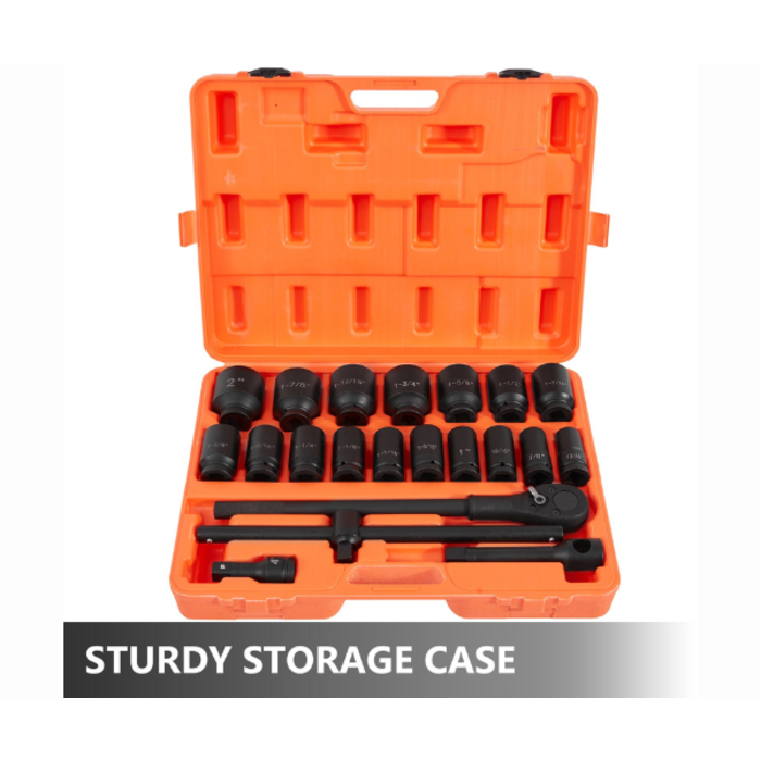 VEVOR HAR9738/ VEVOR IMPACT SOCKET SET 3/4 INCHES 22PCS