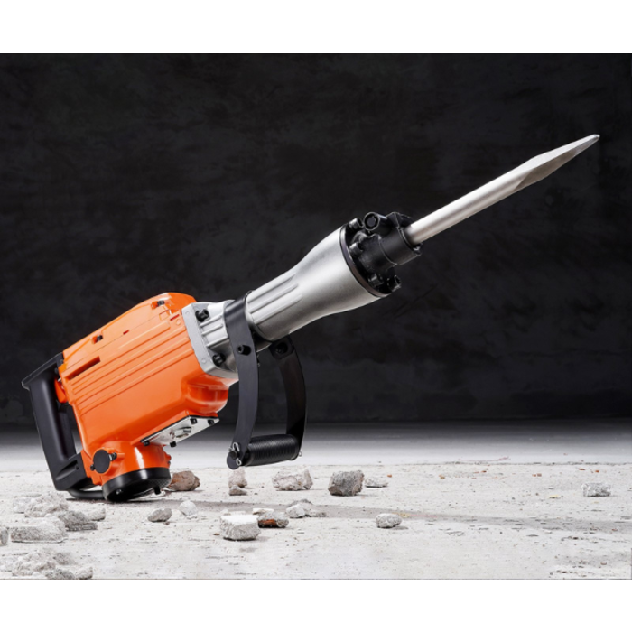 VEVOR IND5906/ DEMOLITION JACK HAMMER CONCRETE BREAKER 2200W 6 CHISEL BIT BLK