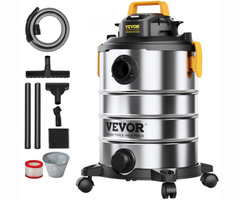 VEVOR IND5907/ VEVOR STAINLESS STEEL WET DRY SHOP VACUUM, 8 GALLON 6 PEAK HP